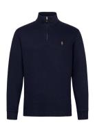 Estate-Rib Quarter-Zip Pullover Tops Knitwear Half Zip Jumpers Navy Polo Ralph Lauren