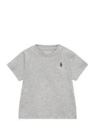 Cotton Jersey Crewneck Tee Tops T-Kortærmet Skjorte Grey Ralph Lauren Baby