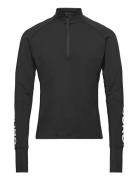 Borg Midlayer Half Zip Sport Sweatshirts & Hoodies Fleeces & Midlayers Black Björn Borg