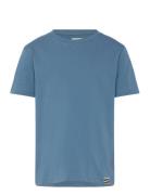 Organic Thorlino Tee Fav Tops T-Kortærmet Skjorte Blue Mads Nørgaard