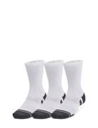 Ua Performance Tech 3Pk Crew Sport Socks Regular Socks White Under Armour
