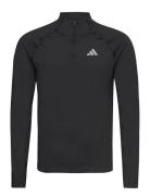 Gym+ 1/4Zip Sport Sweatshirts & Hoodies Sweatshirts Black Adidas Performance