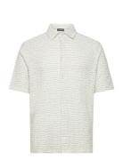 Torpa Structure Shirt Designers Shirts Short-sleeved White J. Lindeberg