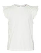 Vmemily Sl Gathering Top Jrs Girl Noos Tops Blouses & Tunics White Vero Moda Girl