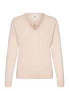 Objthess L/S V-Neck Knit Pullover Noos Tops Knitwear Jumpers Pink Object