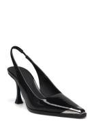 Eiffel, 1963 Metal Cap Sling Back Shoes Heels Pumps Sling Backs Black STINE GOYA