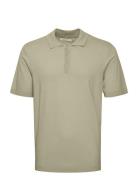 Cfkarl Ss Polo Knit Tops Knitwear Short Sleeve Knitted Polos Green Casual Friday
