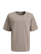 Light Sweat Tee Warm Up Tops T-shirts & Tops Short-sleeved Grey Rethinkit