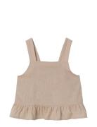 Nkffalinnen Strap Top Tops T-shirts Sleeveless Beige Name It