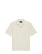 Shirts/Blouses Short Sleeve Tops Shirts Short-sleeved Cream Marc O'Polo