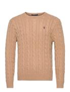 5/1 Roving Cotton-Lsl-Plo Designers Knitwear Round Necks Beige Polo Ralph Lauren