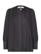 Logan - Cotton Chintz Rd Tops Blouses Long-sleeved Black Day Birger Et Mikkelsen