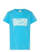 Single Organic Tuvina Tee Tops T-Kortærmet Skjorte Blue Mads Nørgaard