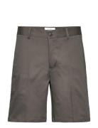 Como Reg Cotton-Linen Shorts Bottoms Shorts Chinos Shorts Grey Les Deux