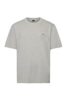Testructured Tops T-Kortærmet Skjorte Grey BOSS