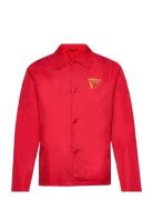 Ali Stacked Logo Coach Jacket Tops Overshirts Red Double A By Wood Wood