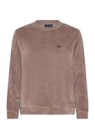 Martha Organic Cotton Velour Sweatshirt Tops Sweatshirts & Hoodies Sweatshirts Brown Lexington Clothing