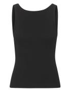 Drewgz Sl Reversible Top Noos Tops T-shirts & Tops Sleeveless Black Gestuz