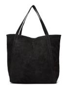 Suede Eden Bag Shopper Taske Black Becksöndergaard