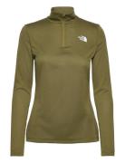 W Flex 1/4 Zip - Eu Sport Sweatshirts & Hoodies Fleeces & Midlayers Green The North Face