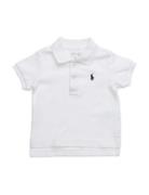 Soft Cotton Polo Shirt Tops T-Kortærmet Skjorte White Ralph Lauren Baby