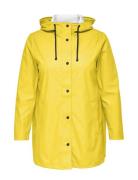 Carellen Raincoat Otw Outerwear Rainwear Rain Coats Yellow ONLY Carmakoma