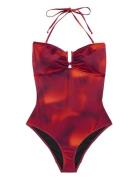 Kallygz Swimsuit Badedragt Badetøj Red Gestuz