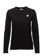 Moa Long Sleeve Gots Tops T-shirts & Tops Long-sleeved Black Double A By Wood Wood