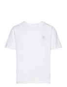 Regular Fit Badge T-Shirt - Gots/Ve Tops T-Kortærmet Skjorte White Knowledge Cotton Apparel