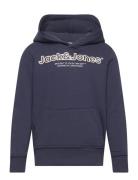 Jorlakewood Sweat Hood Bf Jnr Tops Sweatshirts & Hoodies Hoodies Navy Jack & J S