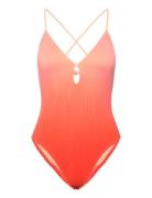 Pulp Swim Bikini Wirefree Plunge T-Shirt Swimsuit Badedragt Badetøj Orange Chantelle Beach
