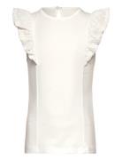 Top Ns Lace Tops T-shirts Sleeveless Cream Creamie