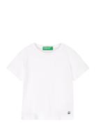 T-Shirt Tops T-Kortærmet Skjorte White United Colors Of Benetton