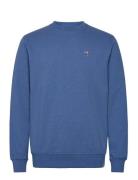 Regular Crewneck Tops Sweatshirts & Hoodies Sweatshirts Blue Revolution
