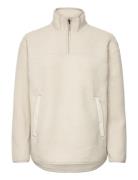 Yoke Halfzip Sport Sweatshirts & Hoodies Fleeces & Midlayers Beige Tenson