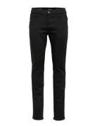 Anbass Trousers Slim Hyperflex Colour Xlite Bottoms Jeans Slim Black Replay