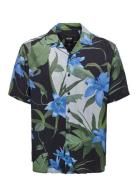 Onsdan Life Reg Ss Aop Visc Shirt 8671 Tops Shirts Short-sleeved Green ONLY & SONS