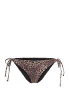 Cannes Cheeky T Swimwear Bikinis Bikini Bottoms Side-tie Bikinis Brown Hunkemöller