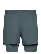 Odlo 2-In-1 Short Zeroweight 5 Inch Sport Shorts Sport Shorts Blue Odlo