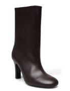 Imara Leather Bootie Shoes Boots Ankle Boots Ankle Boots With Heel Black Filippa K