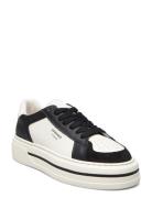 Cph181 Leather Mix Black/Cream Beige Low-top Sneakers Black Copenhagen Studios