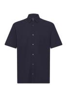 Grida Cotton Victor Shirt Ss Tops Shirts Short-sleeved Blue Mads Nørgaard