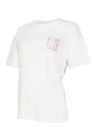 Mlferida Ss Jrs Top Tops T-shirts & Tops Short-sleeved White Mamalicious