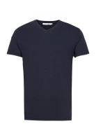 Kronos V-N T-Shirt 273 Designers T-Kortærmet Skjorte Navy Samsøe Samsøe