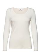 Almann T-Shirt Long Sleeve Tops T-shirts & Tops Long-sleeved White Noa Noa