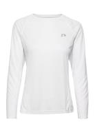 Women Core Running T-Shirt L/S Sport T-shirts & Tops Long-sleeved White Newline