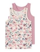 Nmftank Top 2P Nostalgia Flower Noos Tops T-shirts Sleeveless Multi/patterned Name It