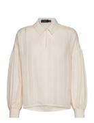 Slamanza Shirt Blouse Ls Tops Blouses Long-sleeved Cream Soaked In Luxury