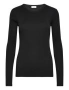 Bs Margrethe Regular Fit T-Shirt Tops T-shirts & Tops Long-sleeved Black Bruun & Stengade