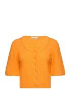 Alphagz U-Cardigan Tops Knitwear Cardigans Orange Gestuz